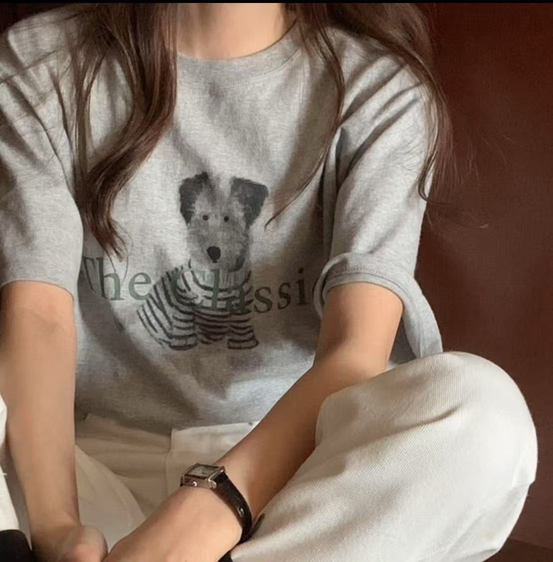 Relaxed Fit Graphic Cotton Tee – The Classic Pup