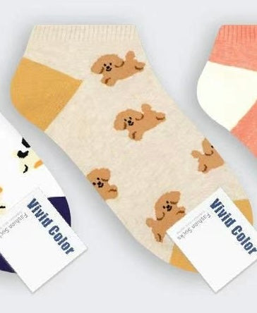 Puffy Friends Socks