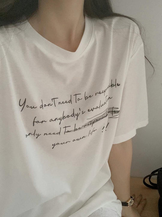 Relaxed Fit Soft Cotton Graphic Tee