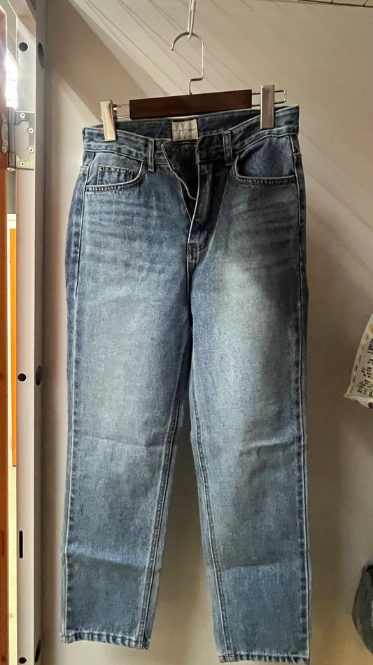 High Rise Soft Wash Straight Jeans