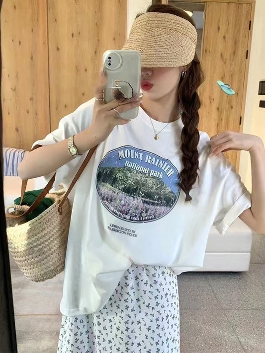 Relaxed Fit Scenic Graphic Tee