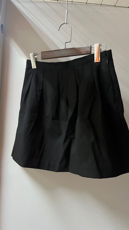 High-Waist Pleated Mini Skirt