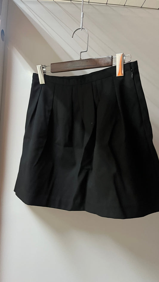 High-Waist Pleated Mini Skirt