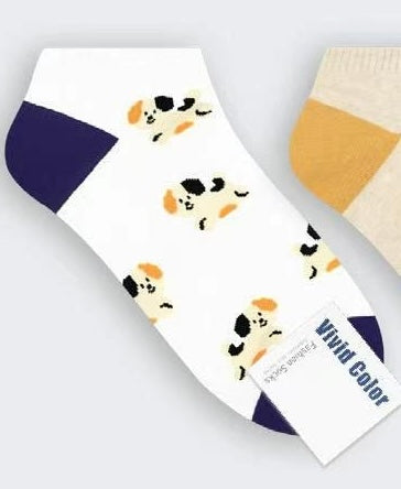 Puffy Friends Socks