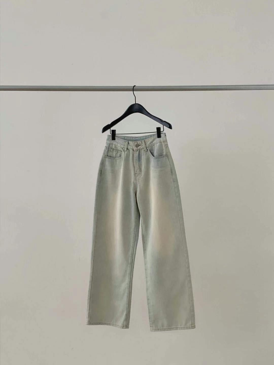 High Rise Relaxed Denim Pant